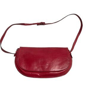 KENNETH COLE Women’s Leather Crossbody Red 10.5X5‎